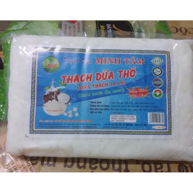 Thạch dừa thô Minh Tâm 1kg (kèm hương liệu)