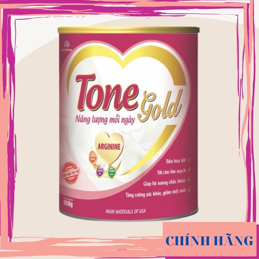 Sữa bột Medibest - Tone gold 800g topts cho tim mạch và giúp cơ thể khoẻ mạnh - DATE MỚI