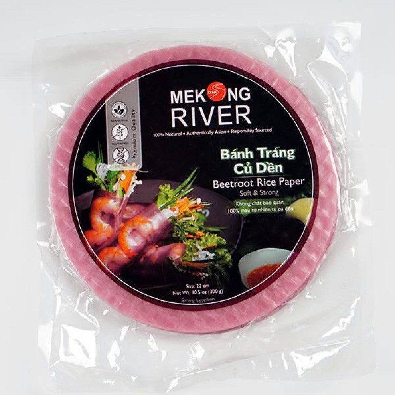 Bánh Tráng MeKong River Củ Dền 16cm