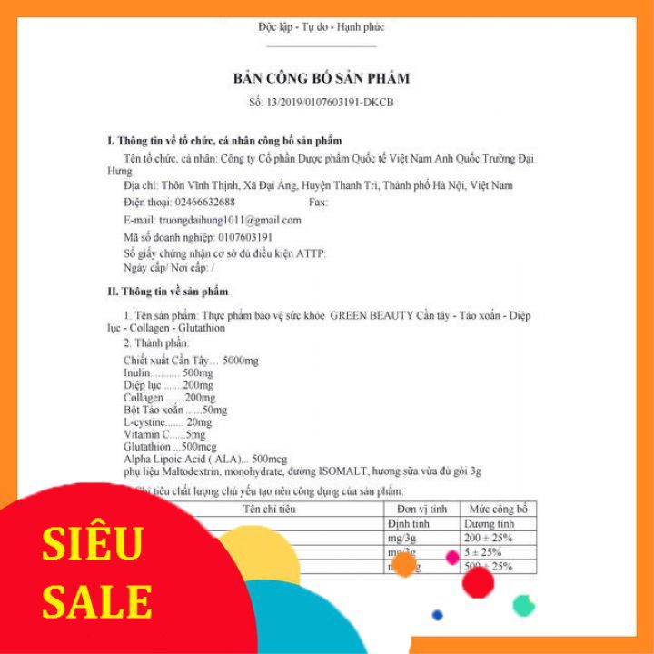 [Chính hãng] Nước ép cần tây Green Beauty | BigBuy360 - bigbuy360.vn