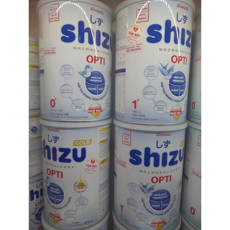 Lon Sữa Shizu Opti Gold Aiwado 810gr  Giúp Phát Triển Toàn Diện
