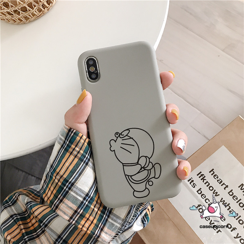 Ốp điện thoại dẻo TPU in hình Doraemon kèm giá đỡ cho iPhone 11 Pro Max iPhone 6 6s 7 8 Plus X XR XS MAX | BigBuy360 - bigbuy360.vn