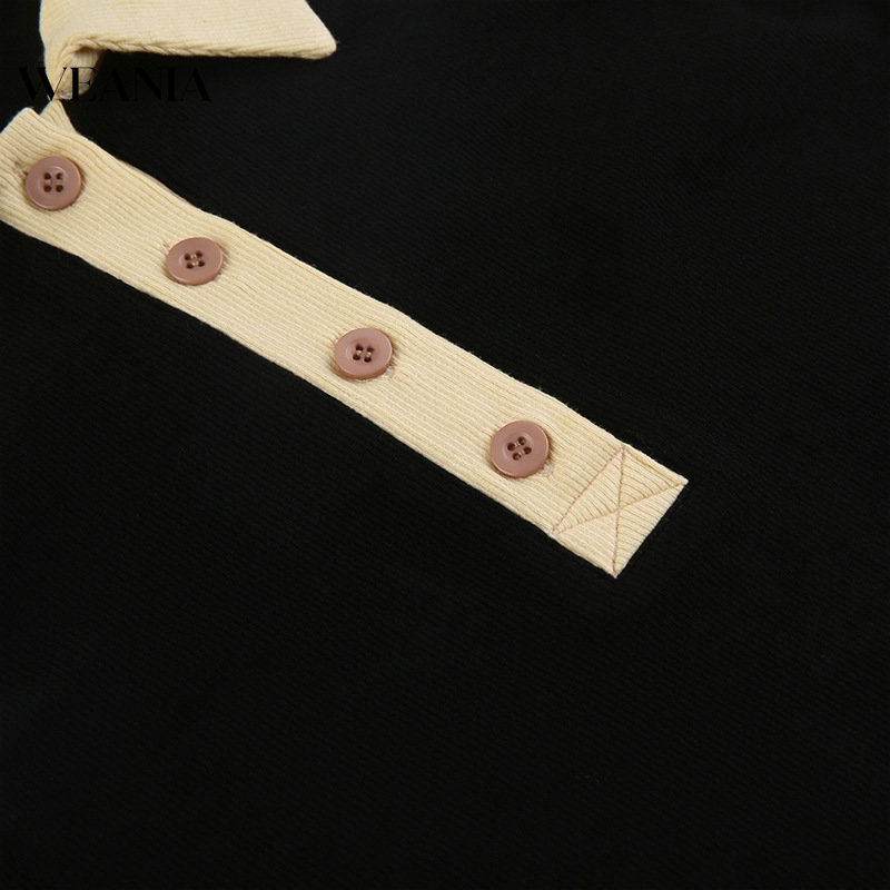 Áo Dệt Kim Cổ Polo Màu Khối Thời Trang Dành Cho Nữ