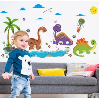 [RẺ VÔ ĐỊCH] Decal dán tường khu vườn khủng long