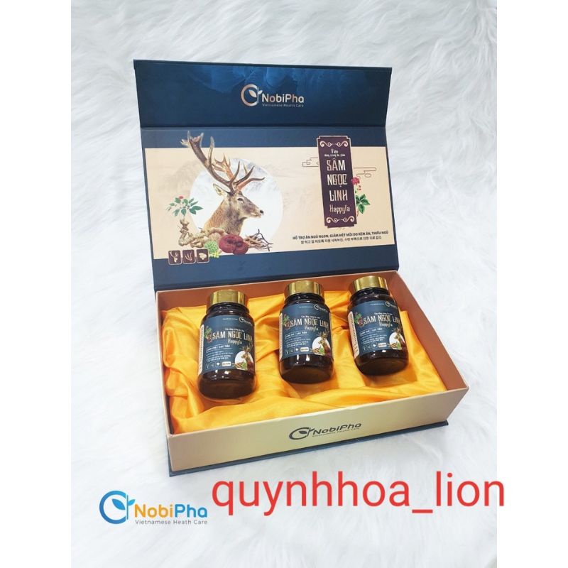 Viên đông trùng hạ thảo Sâm Ngọc Linh Happyfa_ Hỗ trợ ăn ngủ ngon, giảm mệt mỏi do kém ăn, thiếu ngủ