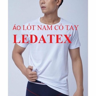 Áo thun lót nam cộc tay 100% cotton. Áo lót nam không cổ thấm hút mồ hôi LEDATEX