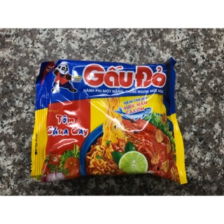 Mì gấu đỏ tôm chua cay 63g x 30 gói ( tặng thêm 2 gói)