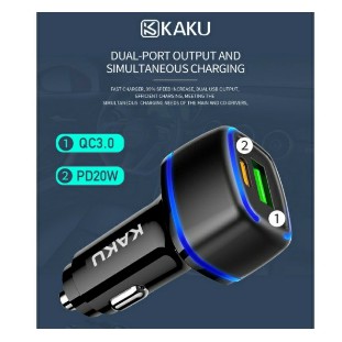 Tẩu sạc ô tô 2 cổng ra typec và usb
