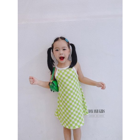 Đầm Suông Caro 5 Màu Cho Bé D.A.K