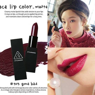 Son 3CE Lip Color vỏ đen StyleNada