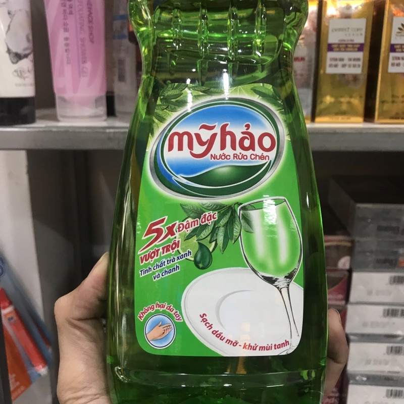 Nước rửa chén Mỹ Hảo 5X đậm đặc tinh dầu vỏ bưởi 750g.