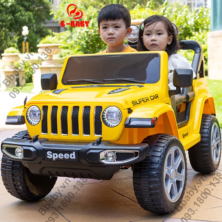 Xe ô tô điện trẻ em FT 938 Ghế Da Bánh Cao Su