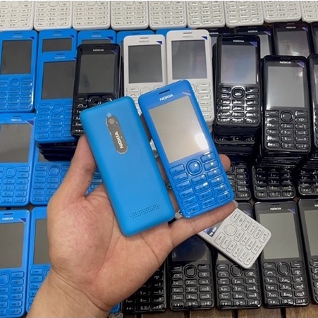 Điện Thoại 2 Sim 2 sóng Nokia 206, điện thoại phổ thông phím to dành cho người già bảo hành 1 năm