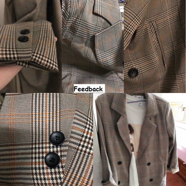 [CÓ SẴN] Áo khoác blazer caro | BigBuy360 - bigbuy360.vn
