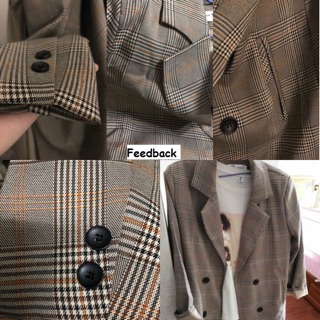 [CÓ SẴN] Áo khoác blazer caro