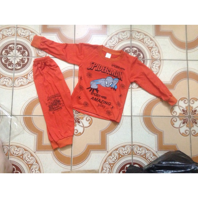 Bộ siêu nhân bé trai chất cotton loại 1