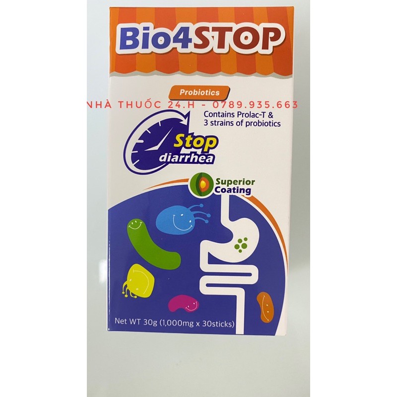 Men Vi Sinh Bio4stop.Giúp Bé Cân Bằng Hệ Tiêu Hóa,Hết Táo Bón,Rối Loạn Đường Ruột