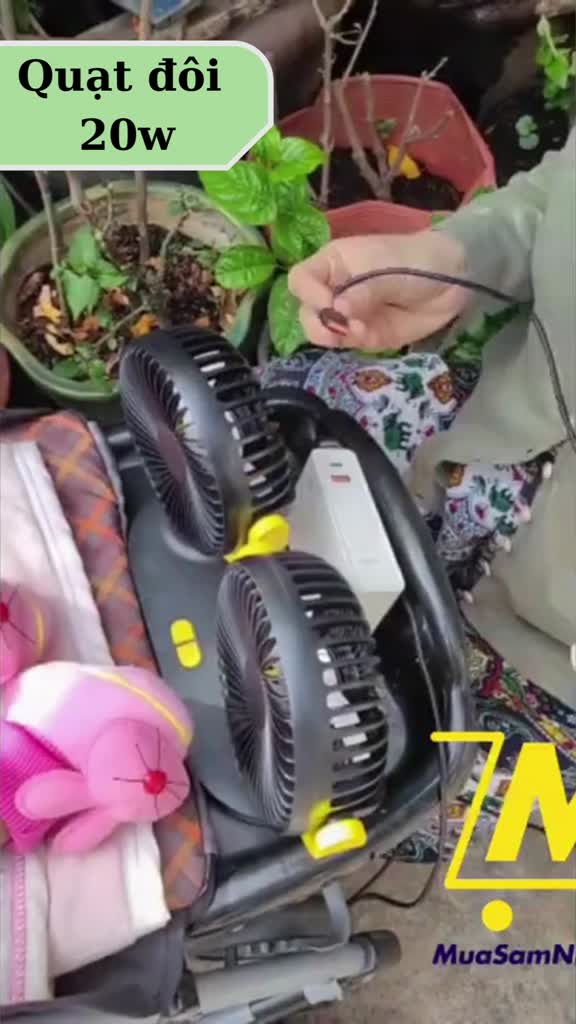 Quạt đôi ô tô 20W