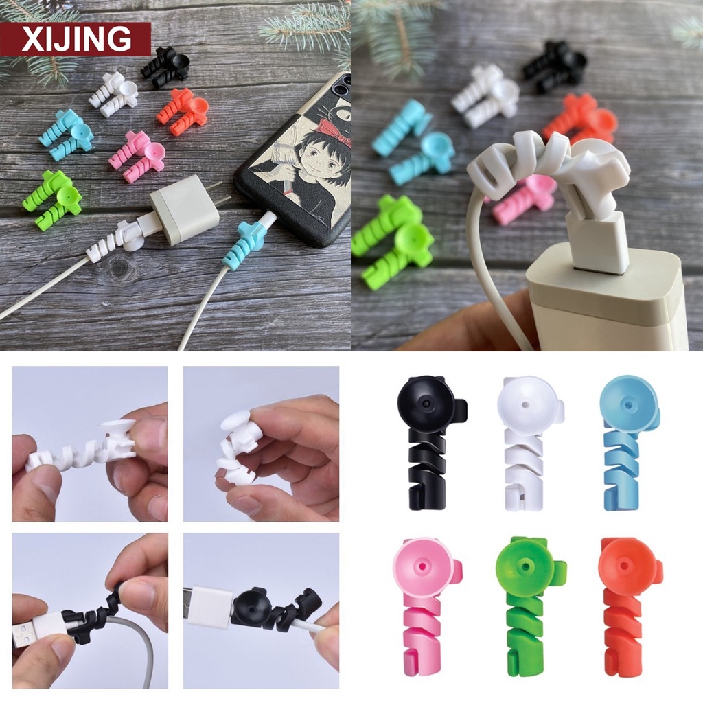 【COD】1 ốc vít bảo vệ dây cáp dữ liệu màu sắc ngẫu nhiên