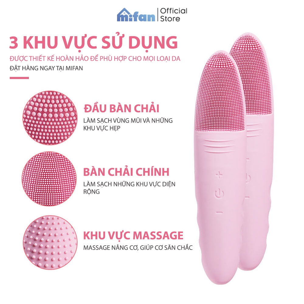 Máy Rửa Mặt Mifan 2021 - 5 Chế độ làm sạch sâu, massage nâng cơ, chống nước IPX7 - HÀNG CHÍNH HÃNG