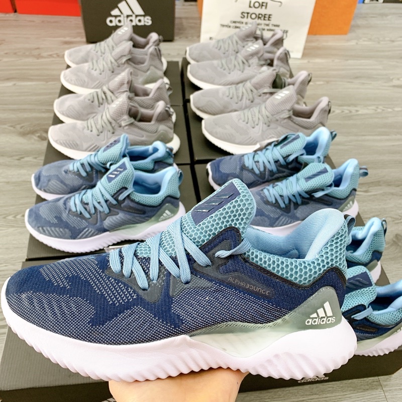 Giày Alphabounce 2019 [FULL BOX ] Giày Thể Thao Nam Nữ Chạy Bộ Tập Gym