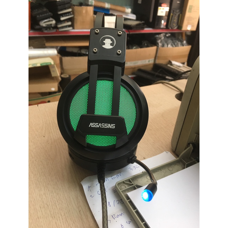 Tai Nghe gaming Zidli GPTX GS-66  7.1  hàng chính hãng cũ còn tốt, có mic