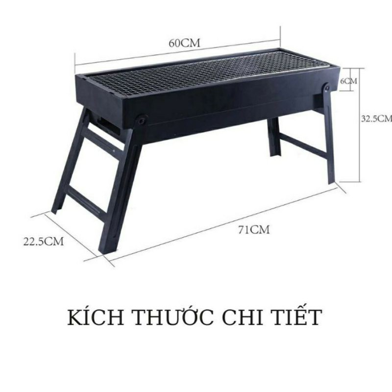 Vỉ bếp nướng than, nướng thịt, nướng hải sản, 62cm