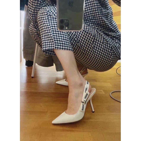 Sandal cao gót J'adior da bóng mũi nhọn gót 9p