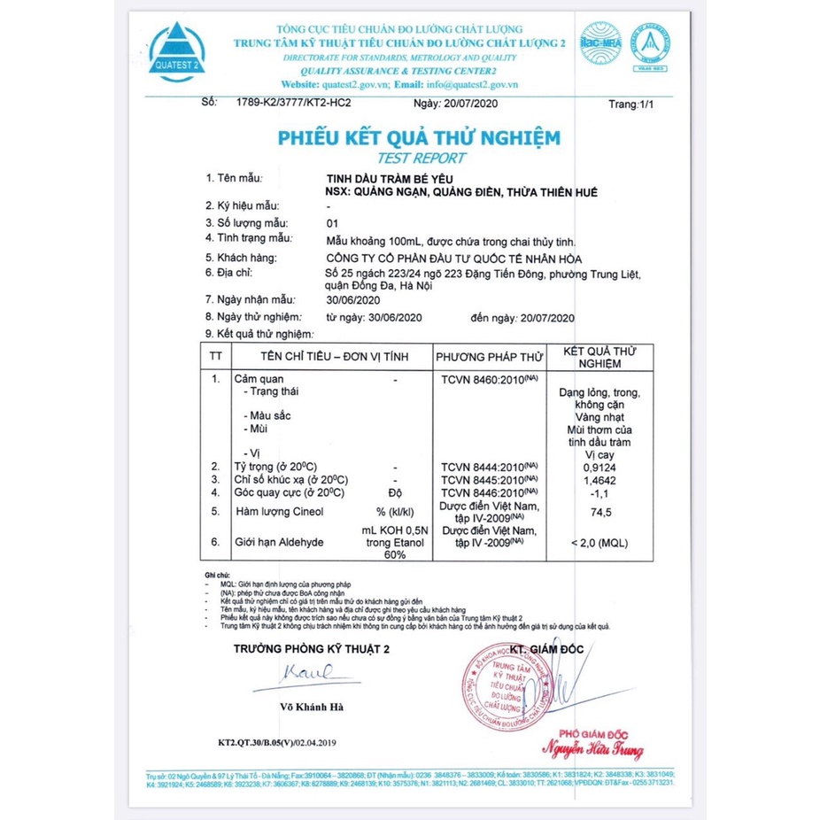 Tinh dầu tràm bé yêu Chiết xuất nguyên chất 100% tự lá Tràm Gió, Massage lòng bàn chân, ngực, lưng, giữ ấm cho bé