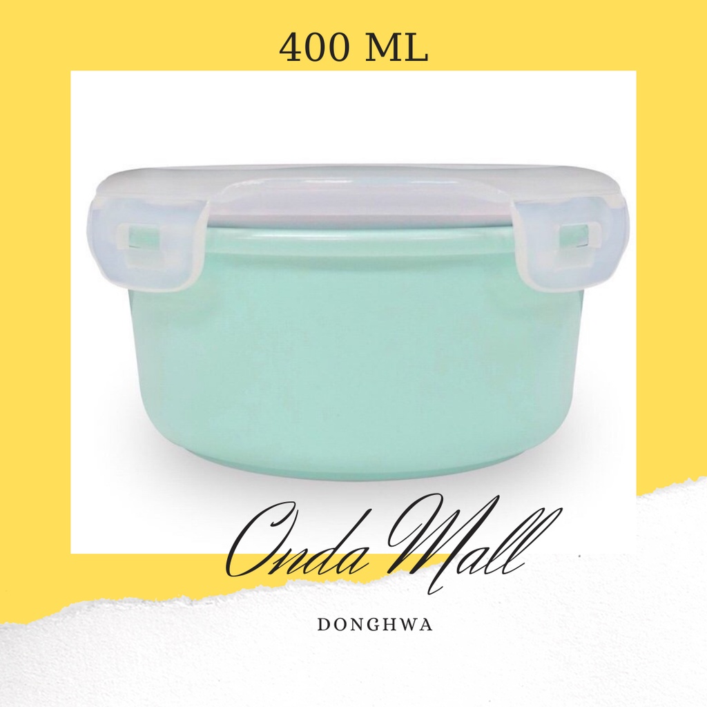 Hộp Đựng Cơm Gốm Sứ Donghwa Cao Cấp Nắp Nhựa Loại 400ml
