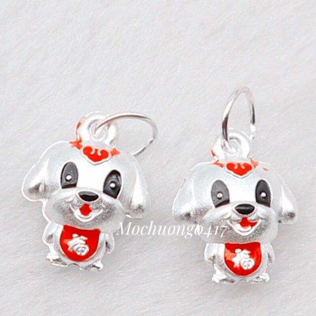 [GIÁ BUÔN] Charm bạc Tuất tài lộc - Hàng bạc loại 1 siêu đẹp PH510