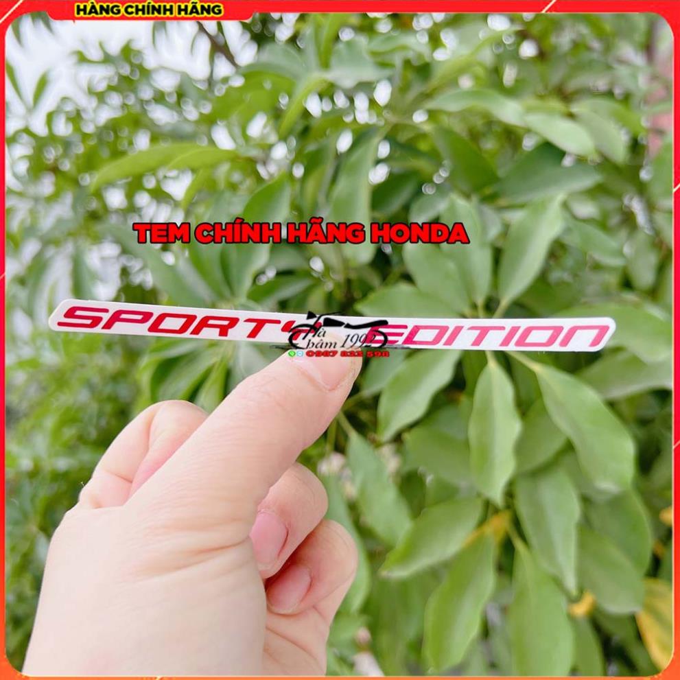 🏆 Tem Chữ SPORTY EDITION Chính Hãng Honda 🏆