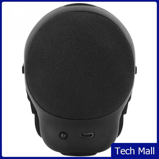 Portable Mini Skull Head Speaker Wireless Bluetooth Stereo Speaker HD Bass Speaker