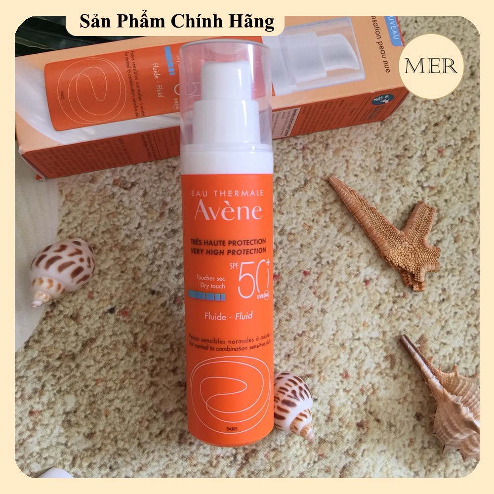 Kem chống nắng Eau Thermale Avene Dry Touch Fluide SPF50+ 50ml dạng vòi