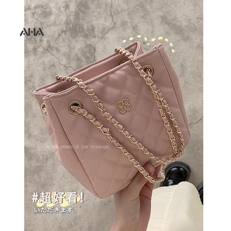 Túi xách AHA official dây đeo xích đính đá thời trang xu hướng cho nữ