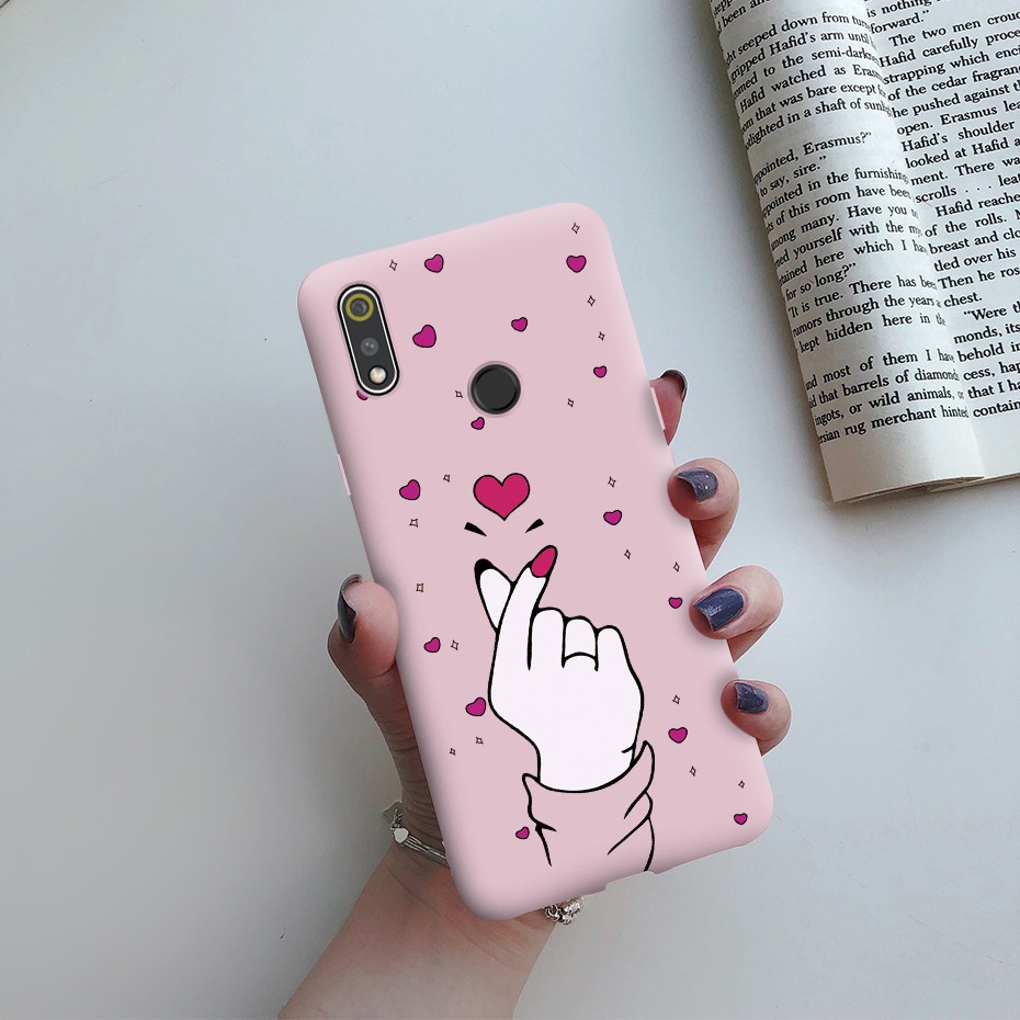 Ốp điện thoại silicon mềm màu kẹo chống sốc cho Realme 3 Pro Realme 3