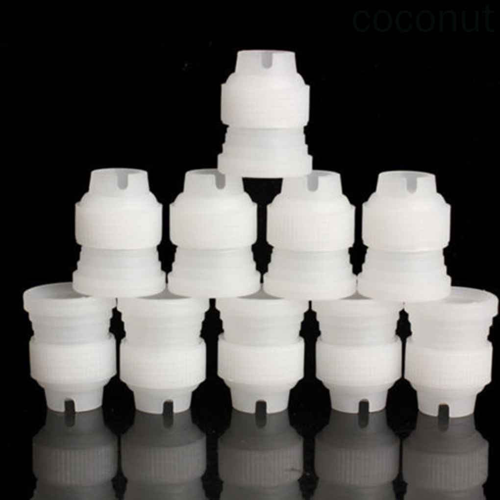 Set 10 Đầu Nối Túi Bắt Bông Kem Trang Trí Bánh Tiện Dụng