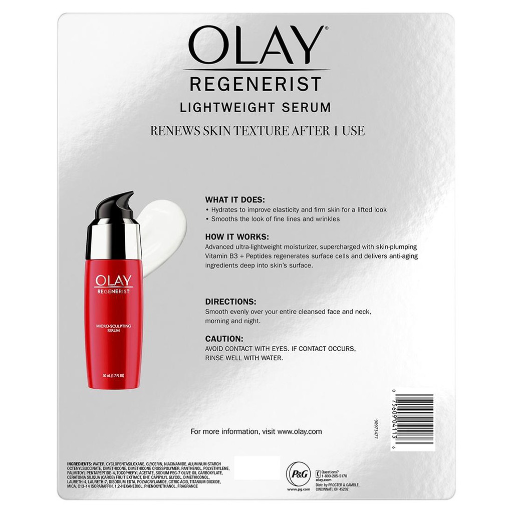 [HÀNG MỸ] SERUM TÁI TẠO DA, CHỐNG LÃO HÓA OLAY REGENERIST MICRO-SCULPTING 50ml x 2 hộp