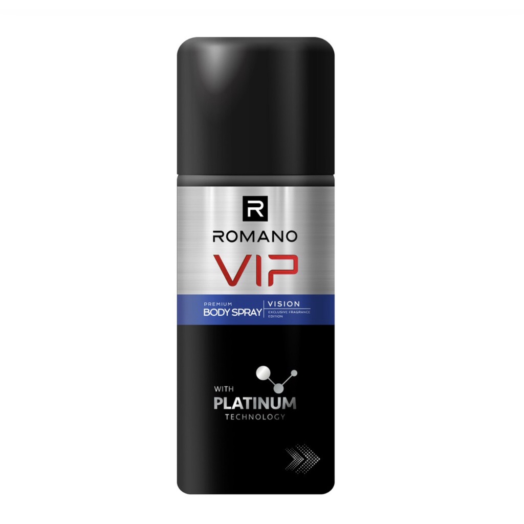 Combo Xịt Khử mùi toàn thân Romano Vip 150ml+Nước hoa bỏ túi Vip 18ml