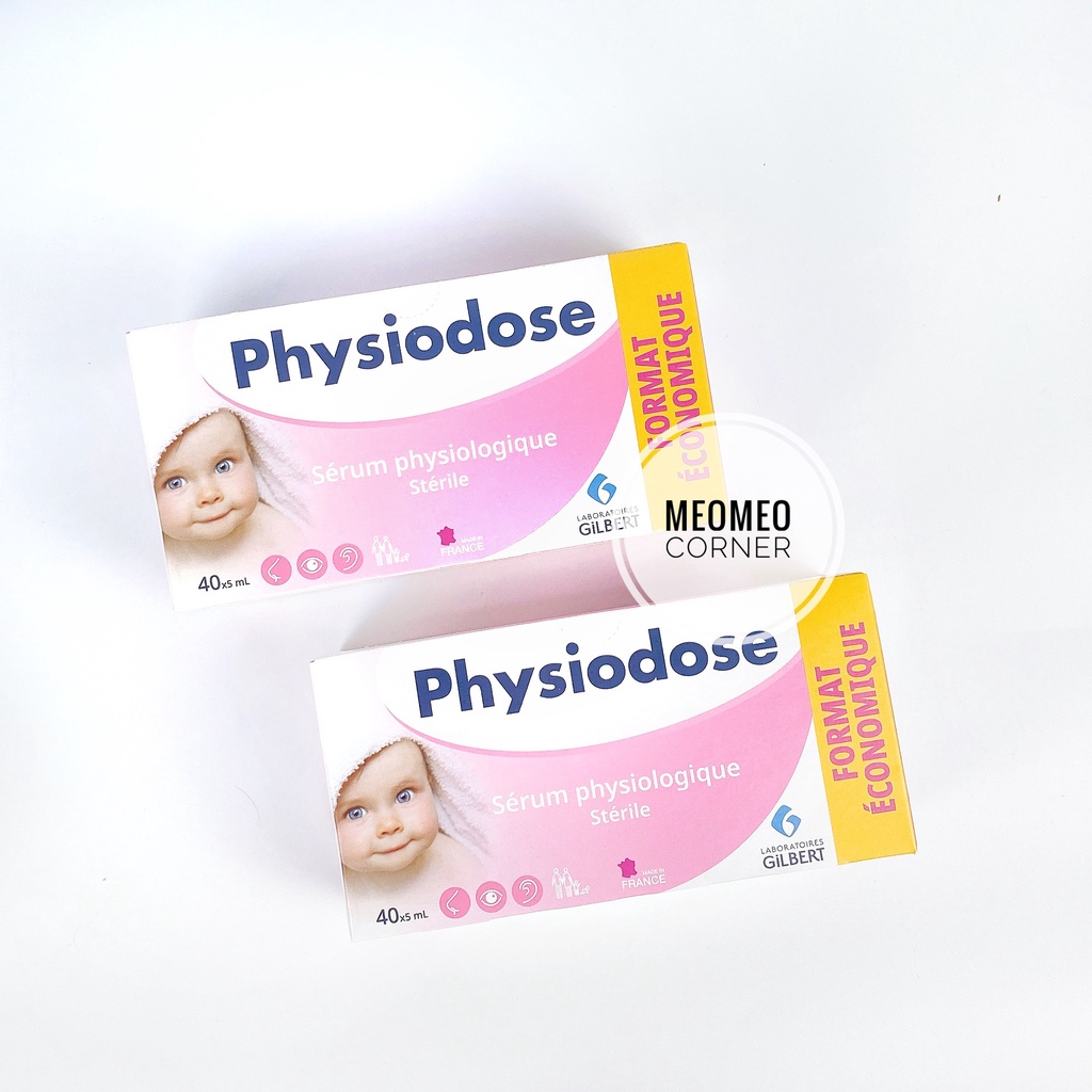 Nước muối sinh lý physiodose hồng Pháp