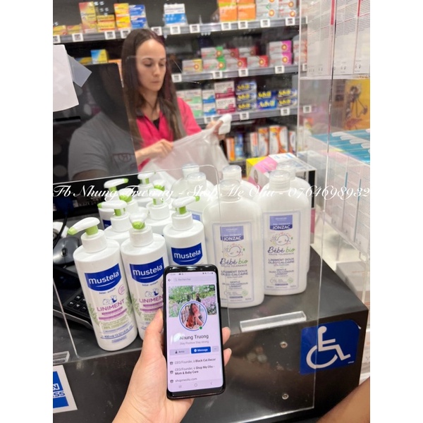 Dung dịch vệ sinh, tắm khô Mustela 500ml date 2025