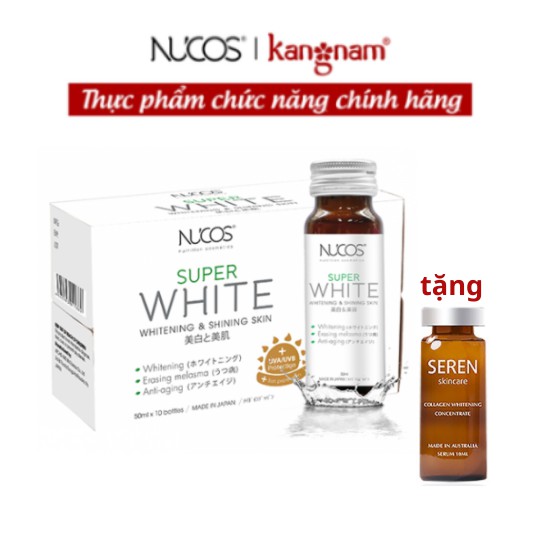 Nucos Super White - Collagen Giúp Giảm Nám Giảm Tàn Nhang Và Cải Thiện Da Bổ Sung Dưỡng Chất