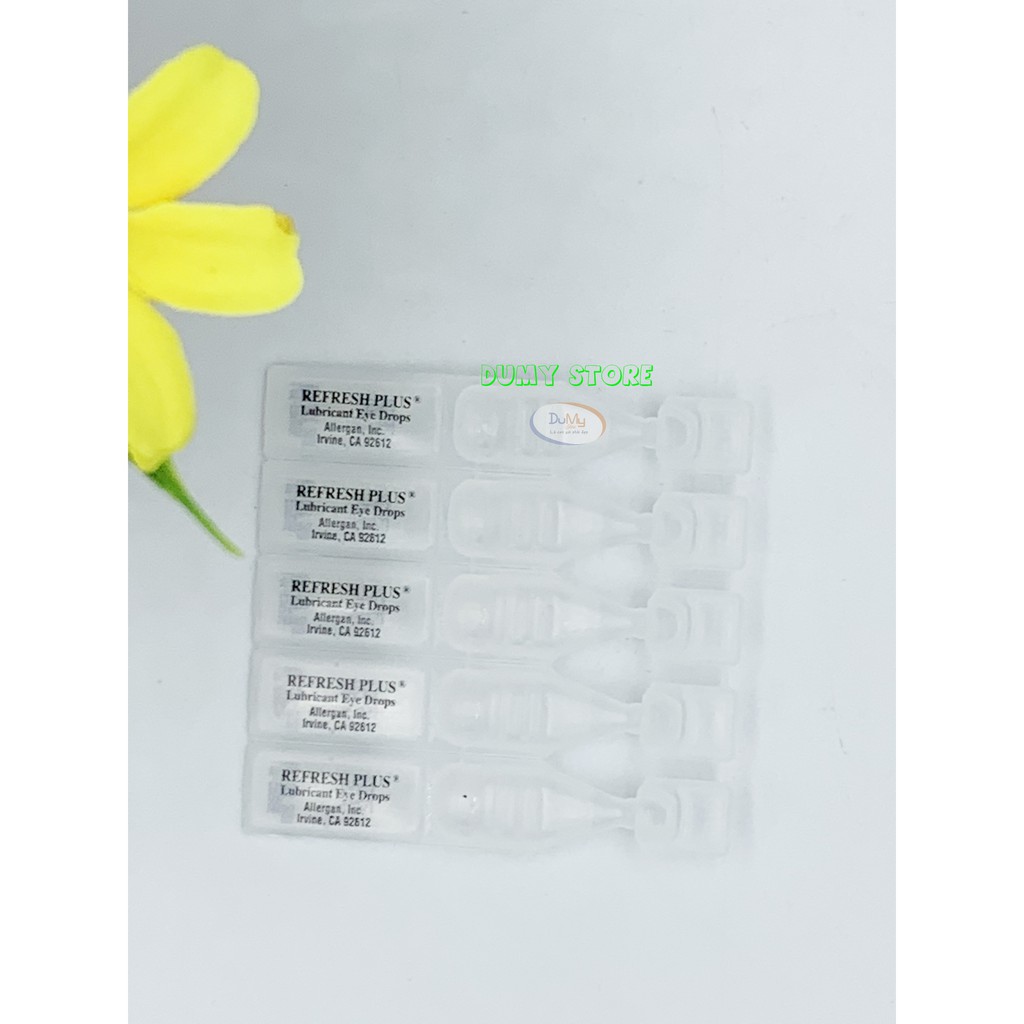 Nước nhỏ mắt nhân tạo Refesh Plus 100 Vials chuẩn Mỹ