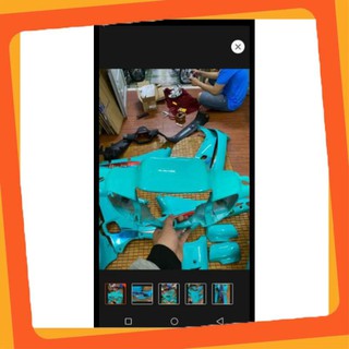 Dàn áo wave 110 màu xanh ngọc bích kèm tem