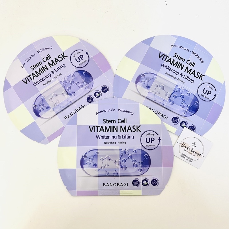 Mặt Nạ Banobagi STEM CELL Dưỡng Ẩm Trắng Da Vita Genic Jelly Vitamin Mask