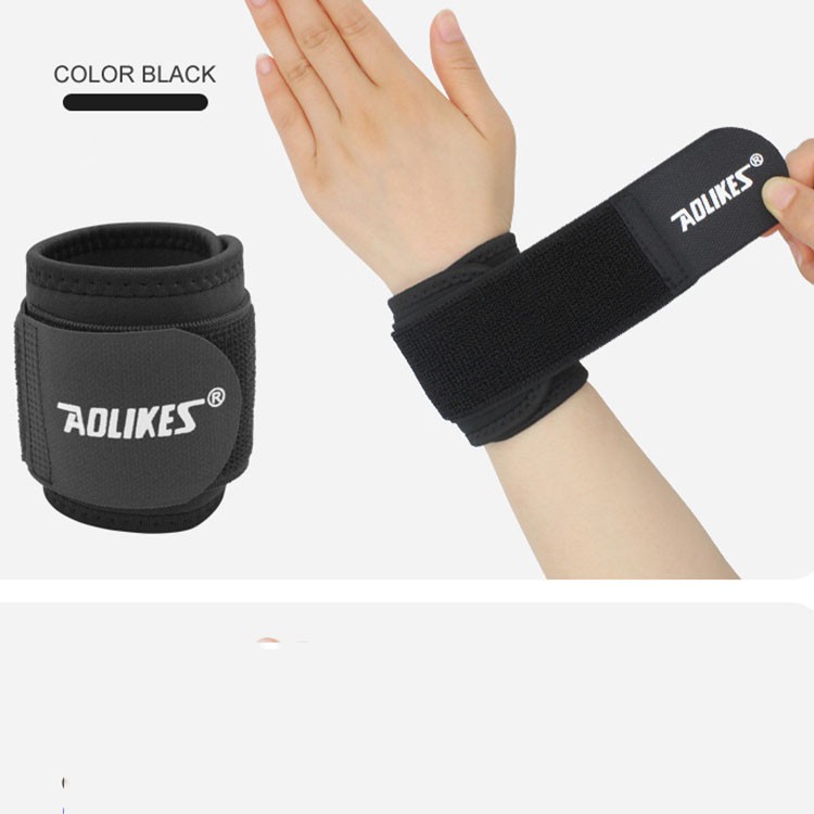 Băng bảo vệ cổ tay tránh chấn thương AOLIKES - Băng cổ tay hổ trợ chơi thể thao ( chơi cầu lông )