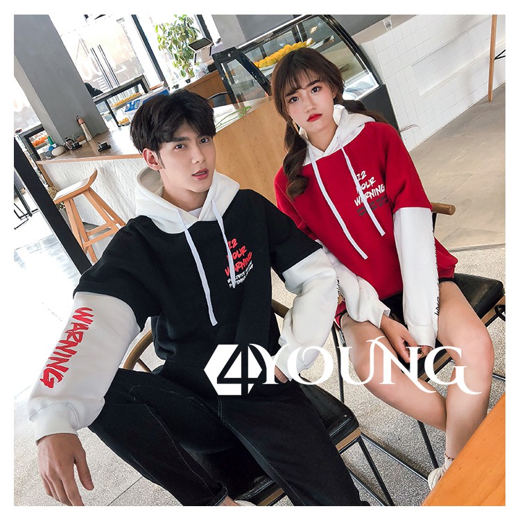 Áo khoác hoodie nam nữ 4YOUNG phong cách Hàn Quốc 12 hour