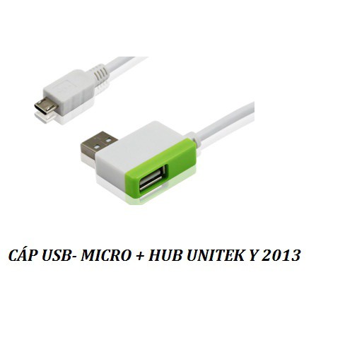 CÁP USB-> Micro + Hub Unitek (Y 2013)