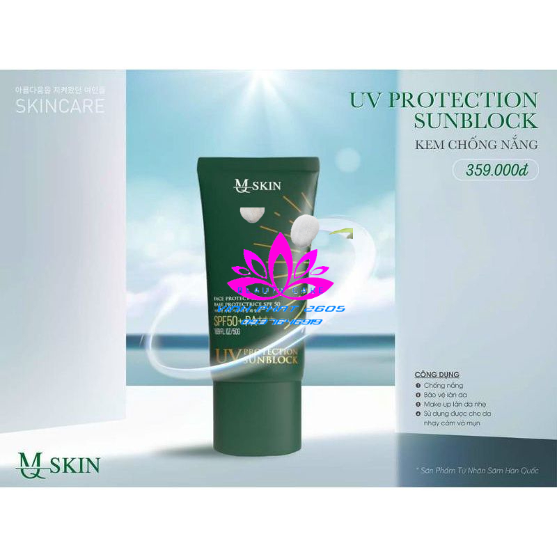 Kem Chống Nắng MQ SKIN Chính Hãng