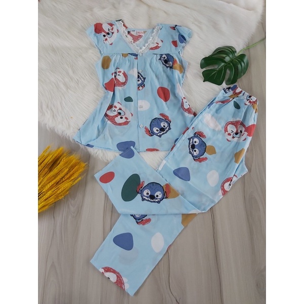 BỘ TOLE NỮ DÀI CỔ TIM CÀI NÚT GIỮA 48-80kg